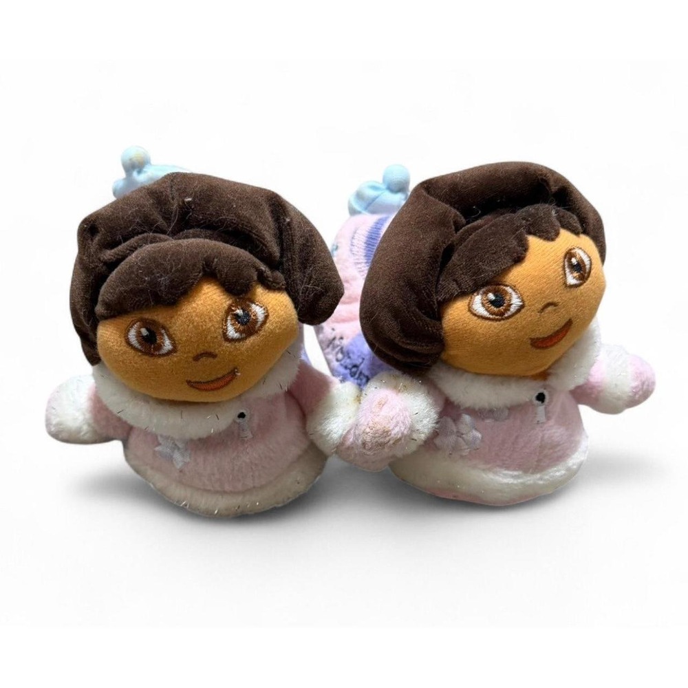 Dora the Explorer Slippers Girls 9-10 Winter Wonder Boots Backpack Boots 2007
